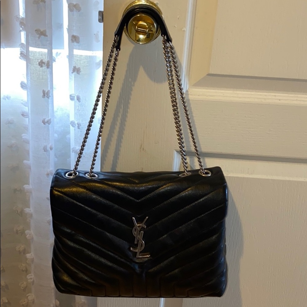 Saint Laurent Loulou Medium Black Bag